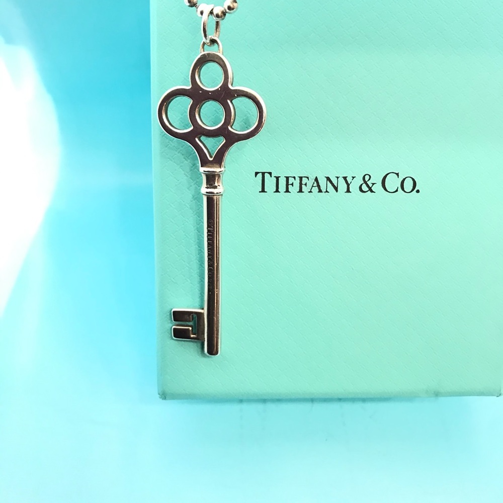 Authentic Tiffany & Co. Crown Key Pendant
